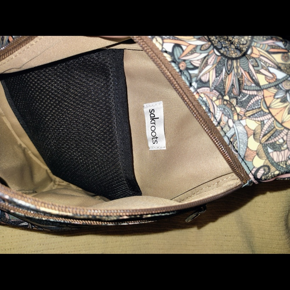 Sakroots Multicolor Sling Bag with Brown Accents - Picture 5 of 7